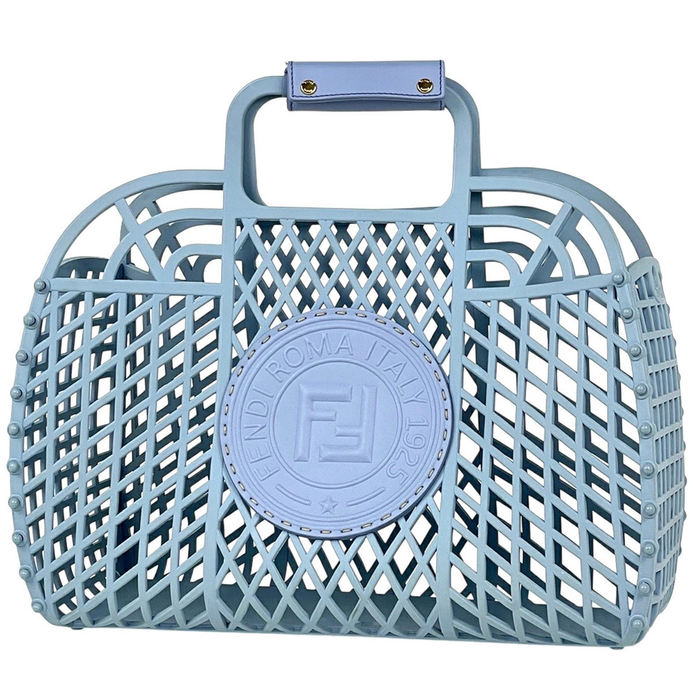 Fendi Basket Bag Handbag Blue